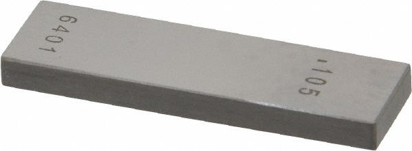 Value Collection 630-21056 Rectangle Steel Gage Block: 0.105", Grade 0 Image