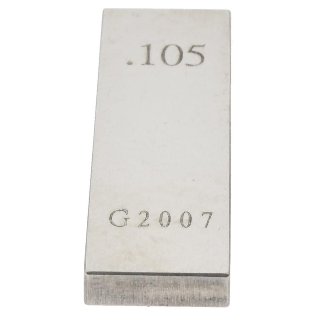 Rectangle Steel Gage Block: 0.105", Grade 0