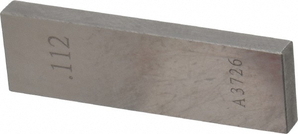 Rectangle Steel Gage Block: 0.112", Grade 0
