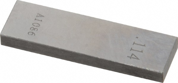 Rectangle Steel Gage Block: 0.114", Grade 0