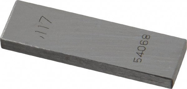 Rectangle Steel Gage Block: 0.117", Grade 0