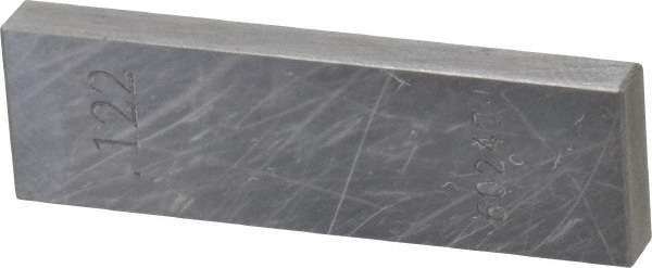 Rectangle Steel Gage Block: 0.122", Grade 0