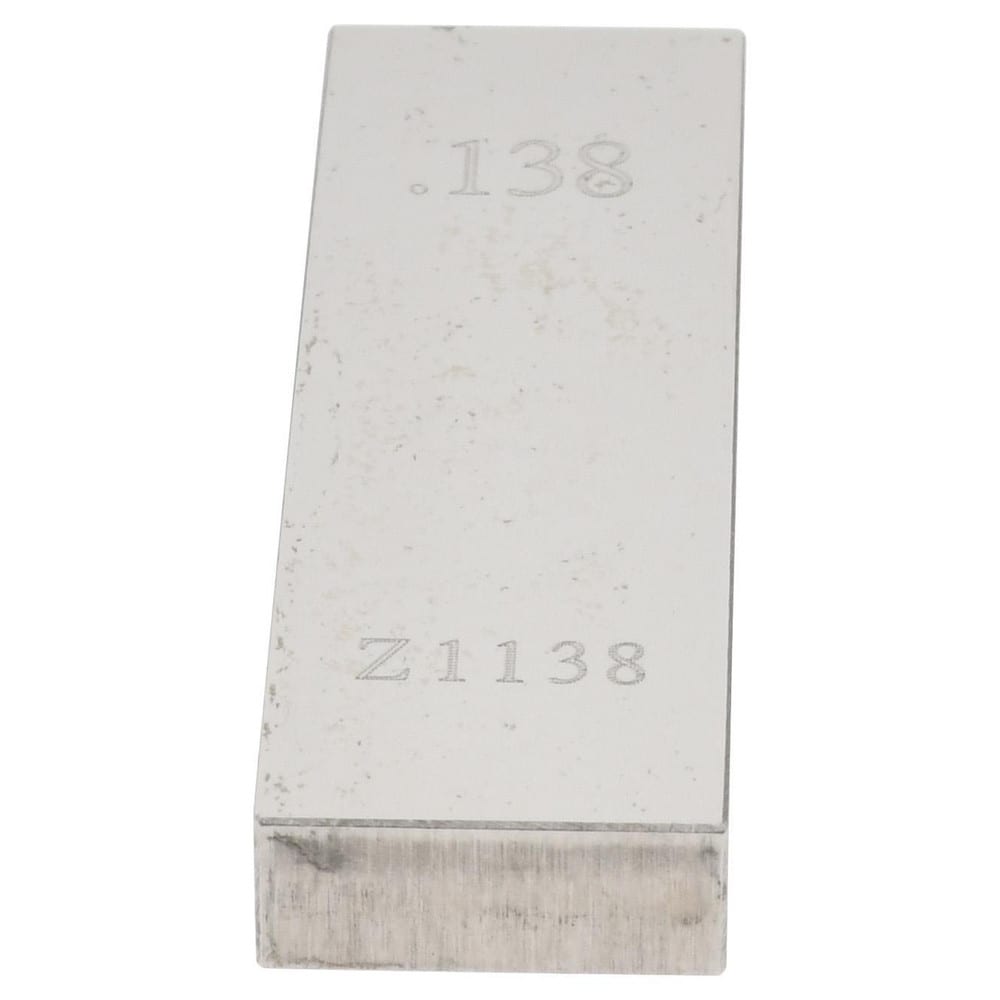 Rectangle Steel Gage Block: 0.138", Grade 0