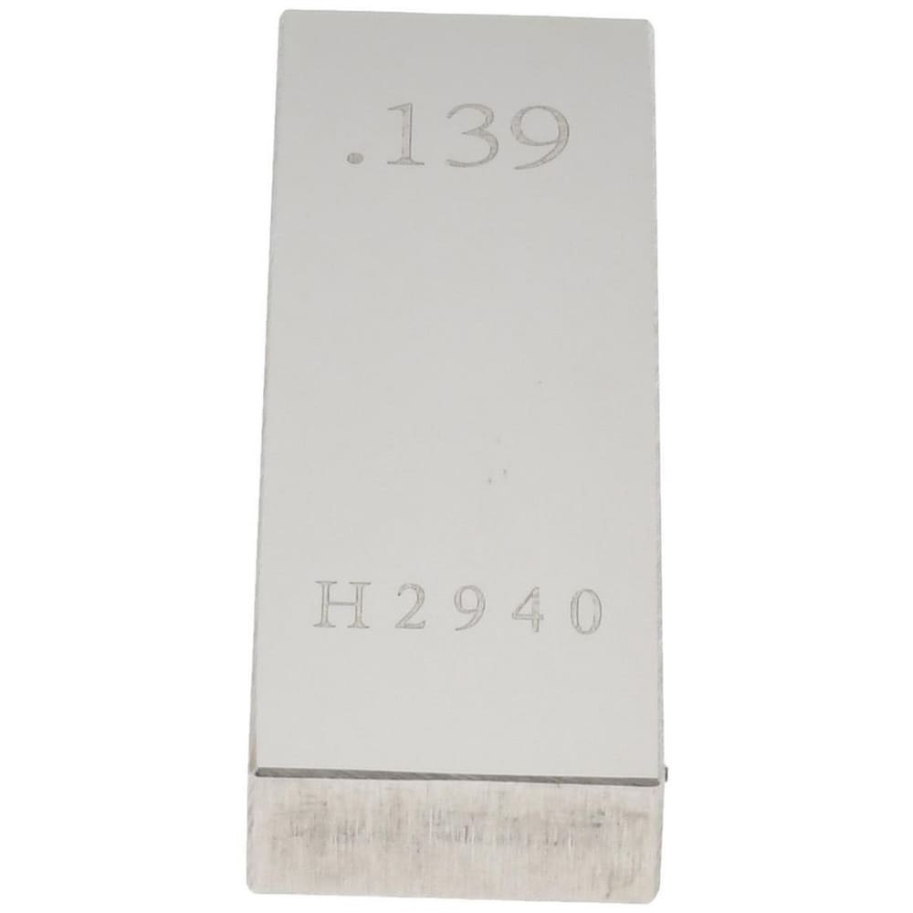 Rectangle Steel Gage Block: 0.139", Grade 0