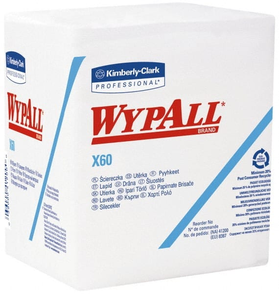 WypAll 34865 12 Qty 76 Sheet X60 1/4 Fold Shop Towel/Industrial Wipes 