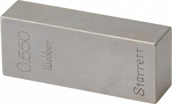 Rectangle Steel Gage Block: 0.55", Grade 0