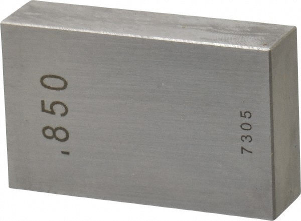 Rectangle Steel Gage Block: 0.85", Grade 0