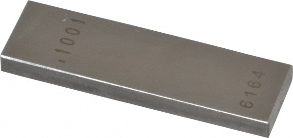 Rectangle Steel Gage Block: 0.1001", Grade AS-1