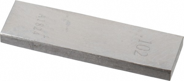 Rectangle Steel Gage Block: 0.102", Grade AS-1
