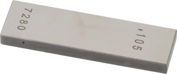Rectangle Steel Gage Block: 0.105", Grade AS-1