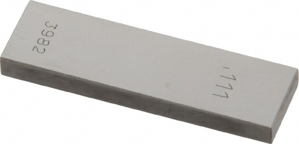 Rectangle Steel Gage Block: 0.111", Grade AS-1