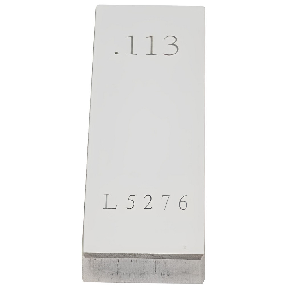 Rectangle Steel Gage Block: 0.113", Grade AS-1