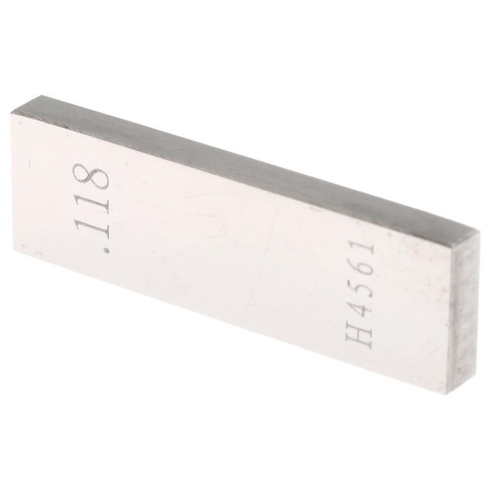 Rectangle Steel Gage Block: 0.118", Grade AS-1
