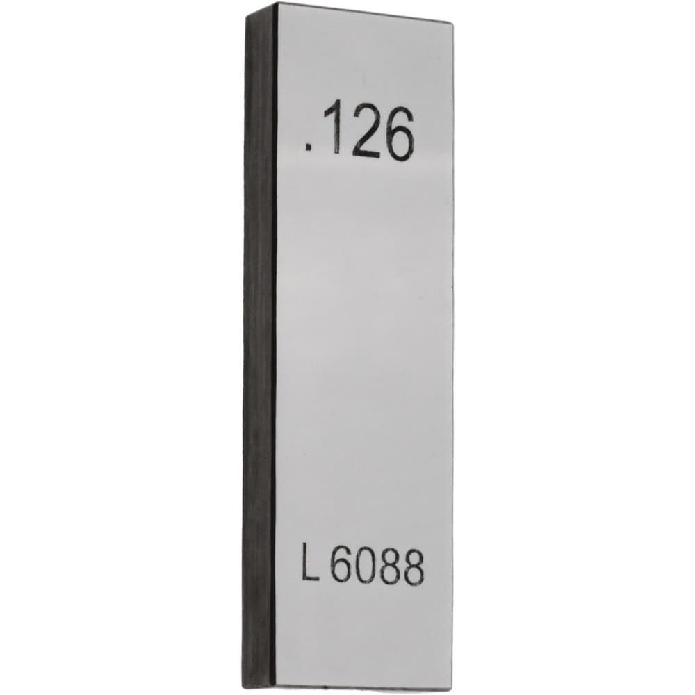 Rectangle Steel Gage Block: 0.126", Grade AS-1