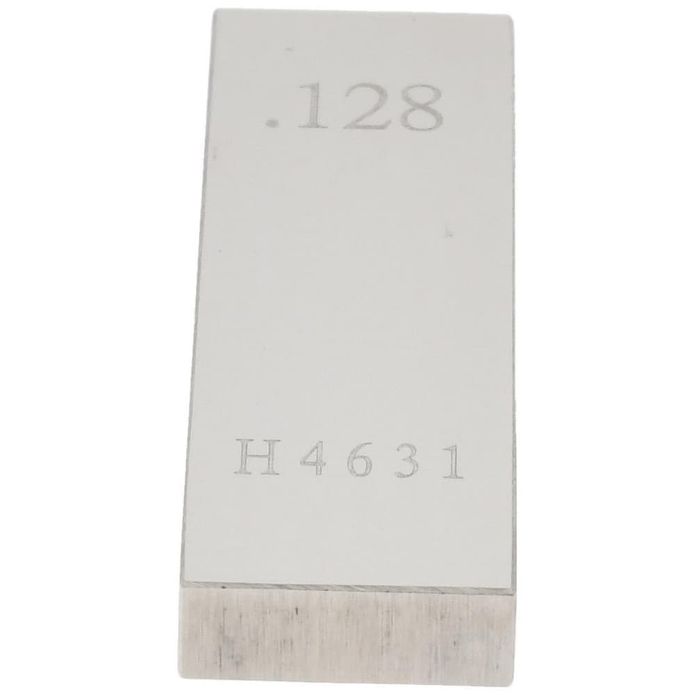 Rectangle Steel Gage Block: 0.128", Grade AS-1
