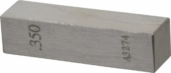 Value Collection 630-33356 Rectangle Steel Gage Block: 0.35", Grade AS-1 Image