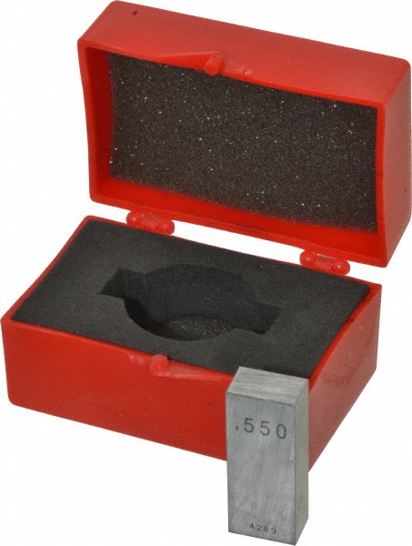 Value Collection 630-33556 Rectangle Steel Gage Block: 0.55", Grade AS-1 Image