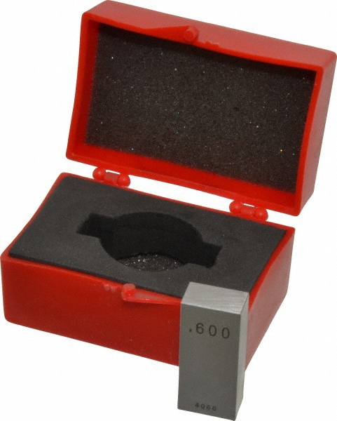 Value Collection 630-33606 Rectangle Steel Gage Block: 0.6", Grade AS-1 Image
