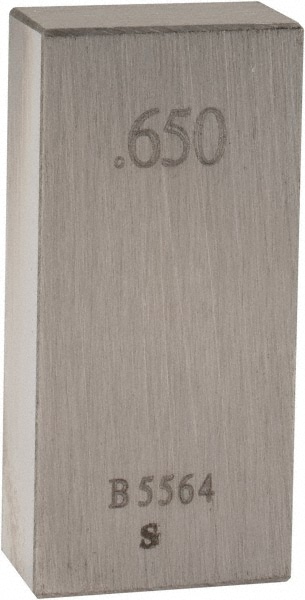 Rectangle Steel Gage Block: 0.65", Grade AS-1