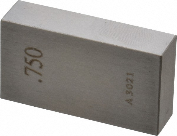 Value Collection 630-33756 Rectangle Steel Gage Block: 0.75", Grade AS-1 Image