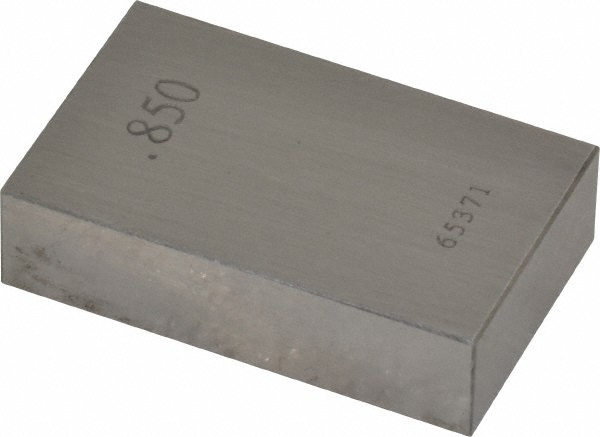 Value Collection 630-33856 Rectangle Steel Gage Block: 0.85", Grade AS-1 Image
