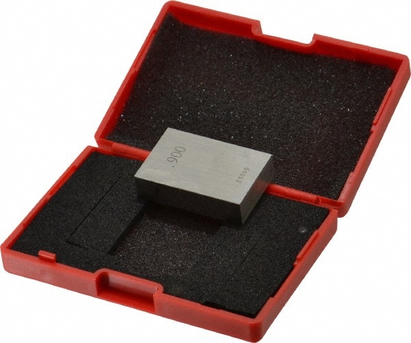 Value Collection 630-33906 Rectangle Steel Gage Block: 0.9", Grade AS-1 Image