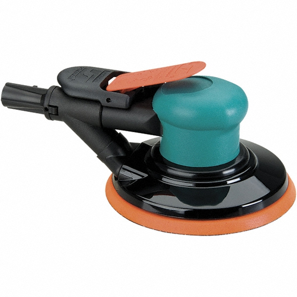 Air Orbital Sander: Round, 6" Pad, 12,000 OPM - 1/4" Inlet, 14 CFM, 90 psig