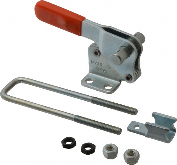 Lapeer PCU-1010 Pull-Action Latch Clamp: Vertical, 1,000 lb, U-Hook, Flanged Base Image