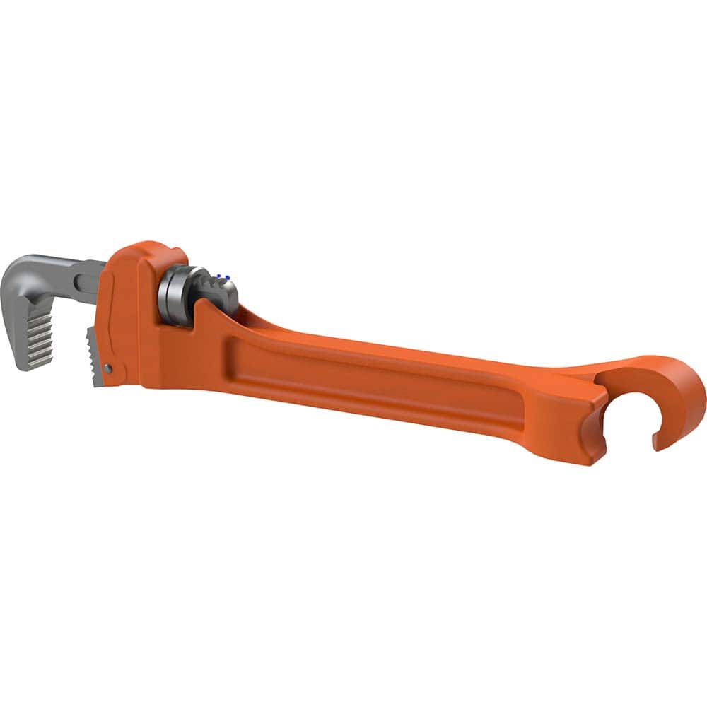 Pipe Wrench: 10" OAL, Steel