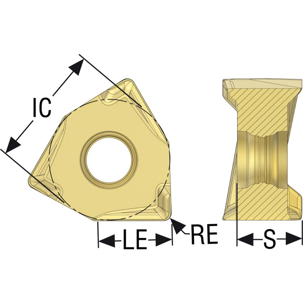 Seco Milling Insert ANSI XNEX080608TLM13, ISO XNEX080608TLM13