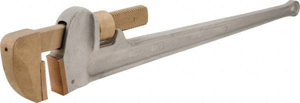 Straight Pipe Wrench: 36" OAL, Aluminum