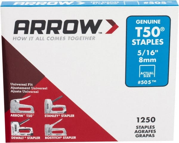 1,250-Pack Arrow 50524 5/16-Inch Genuine T50 Staples