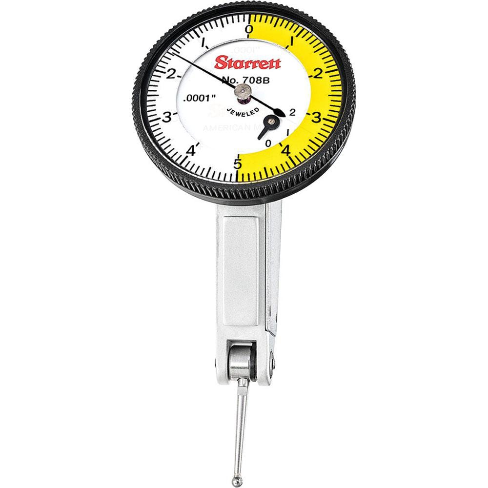 Starrett 64213 Dial Test Indicators: 0.02 Max, 0-5-0, Horizontal Image