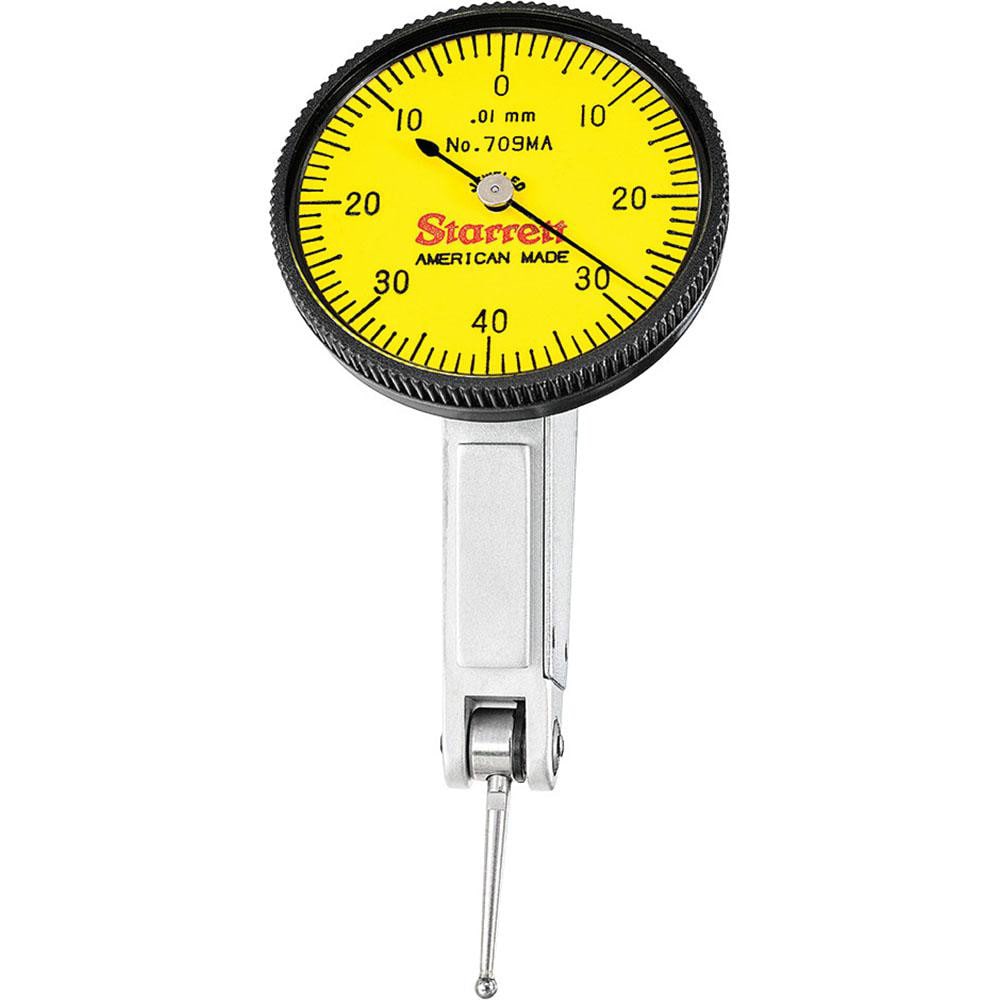 Starrett 64216 Dial Test Indicators: 0.8 Min, 0-40-0, Horizontal Image