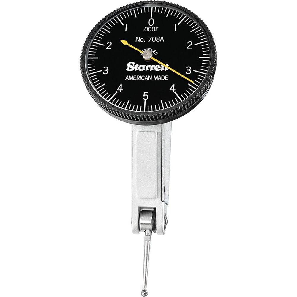 Starrett 64607 Dial Test Indicators: 0.01 Max, 0-5-0, Horizontal Image