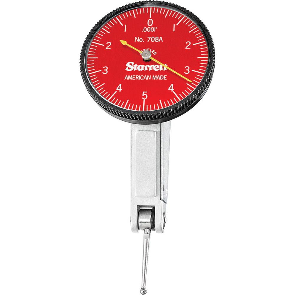 Starrett 64603 Dial Test Indicators: 0.01 Max, 0-5-0, Horizontal Image