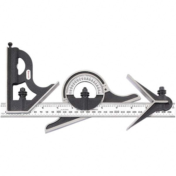 Starrett 50047 4 Piece, 11-3/4" Combination Square Set Image