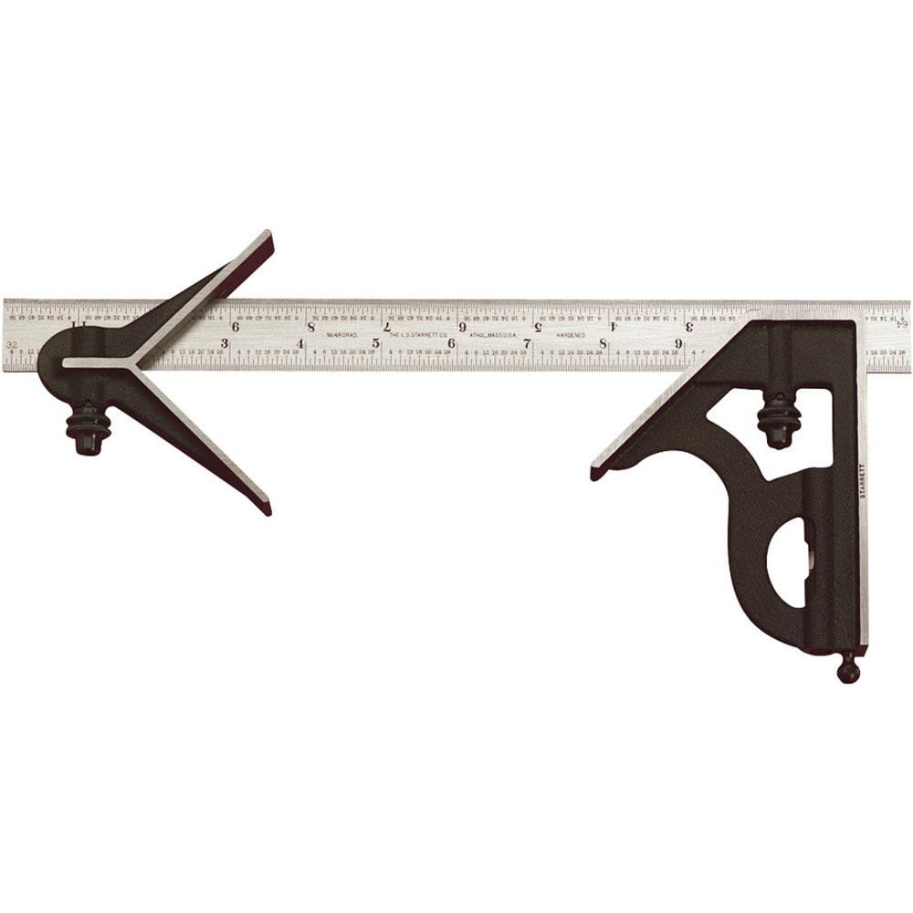 Starrett 50056 3 Piece, 12" Combination Square Set Image