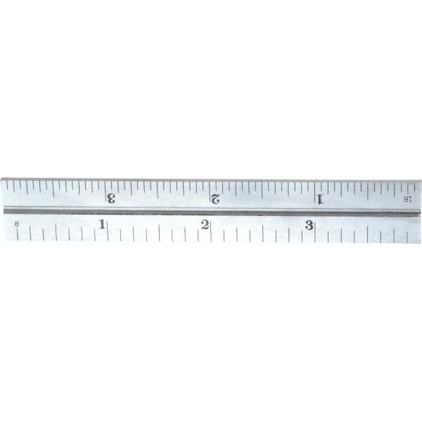 Starrett 50077 4 Inch Long Blade, 4R Graduation Combination Square Blade Image