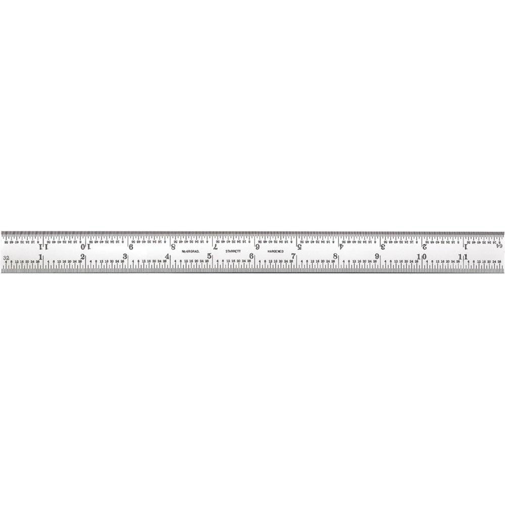 Starrett 50084 12 Inch Long Blade, 4R Graduation Combination Square Blade Image