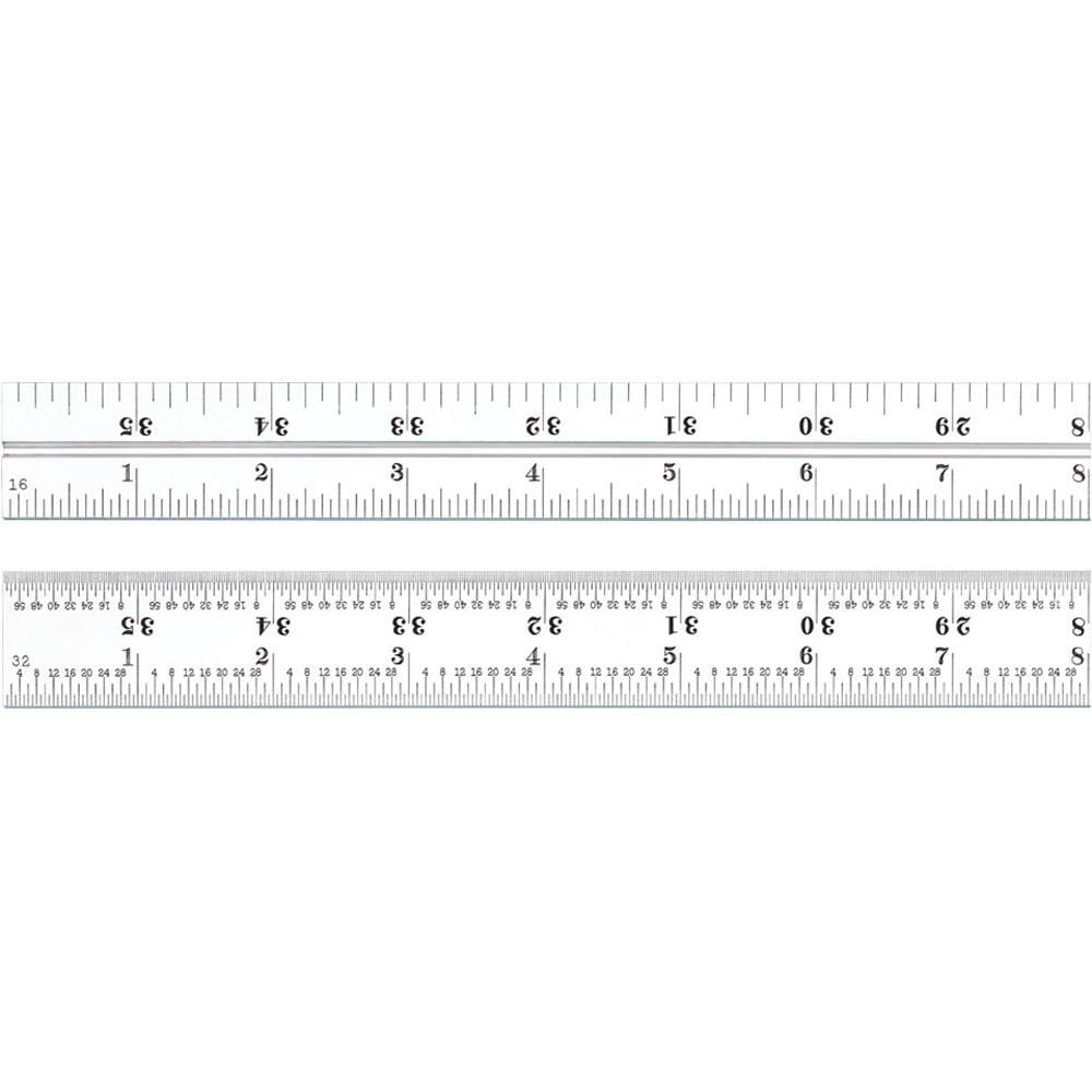 12 Wood Ruler, Metal Edge w/ Holes - Set of 36 - Web Exclusives