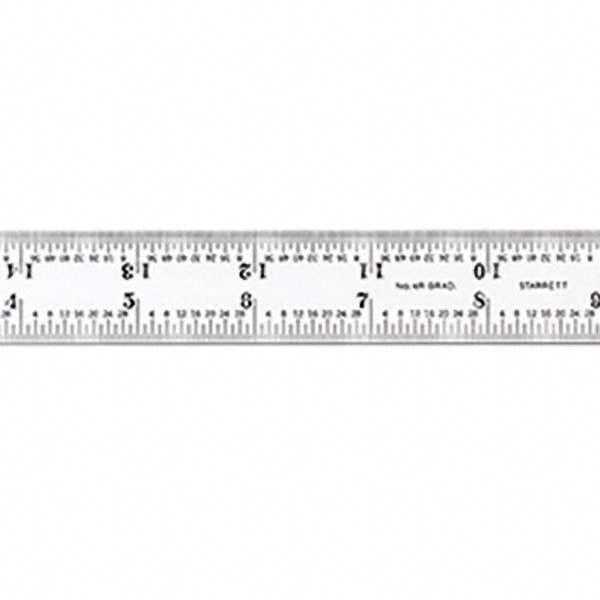 Starrett - 18 Inch Long Blade, 1 64 To 1 8 Inch Graduation, 180° Max 