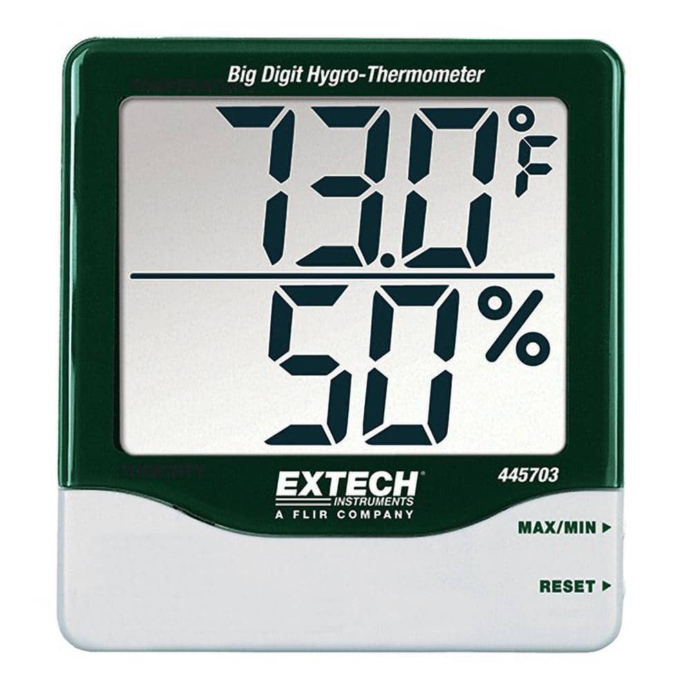 Extech 445703 14 to 140°F, 10 to 99% Humidity Range, Thermo-Hygrometer 