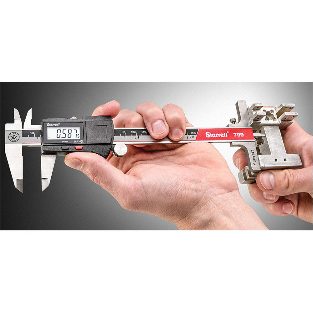 Starrett Caliper Depth Attachment 1 Pc, Use with 6, 9" & 150mm 120