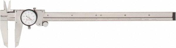 HD 12'' Stainless Steel Long Range Dial Caliper Upper Jaw 0.001'' Graduation 