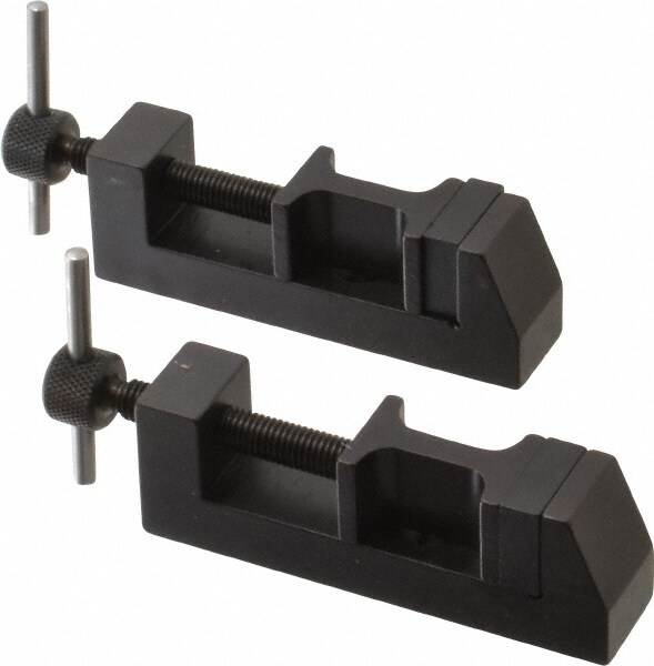 23/32" Jaw Width, 2" Jaw Opening Capacity, 5/8" Jaw Height, Toolmaker's Vise