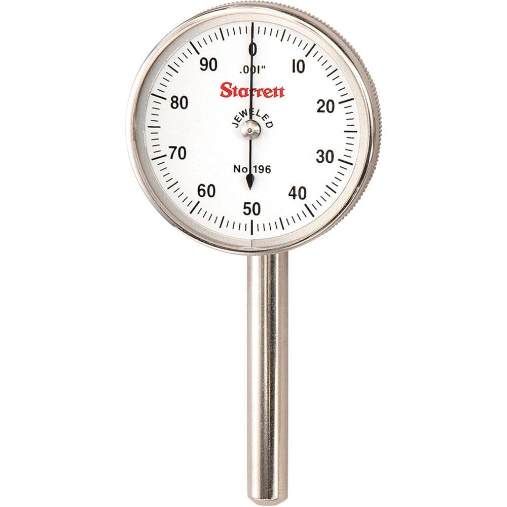 Starrett 50699 Dial Test Indicators: 0.2 Max, 0-100, Horizontal Image