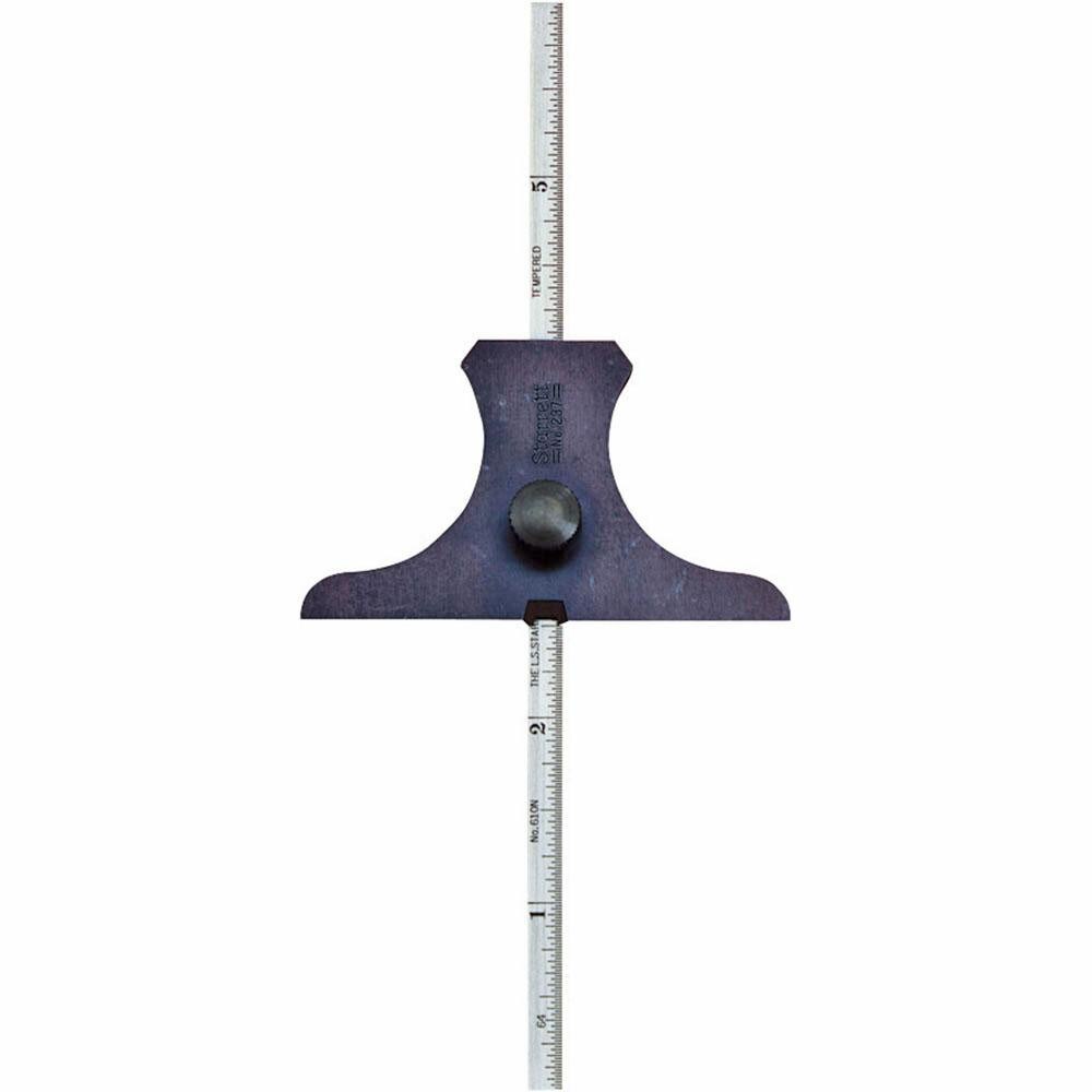Rule Depth Gages; Maximum Measurement (Inch): 6 ; Material: Steel ; Includes Hook: No