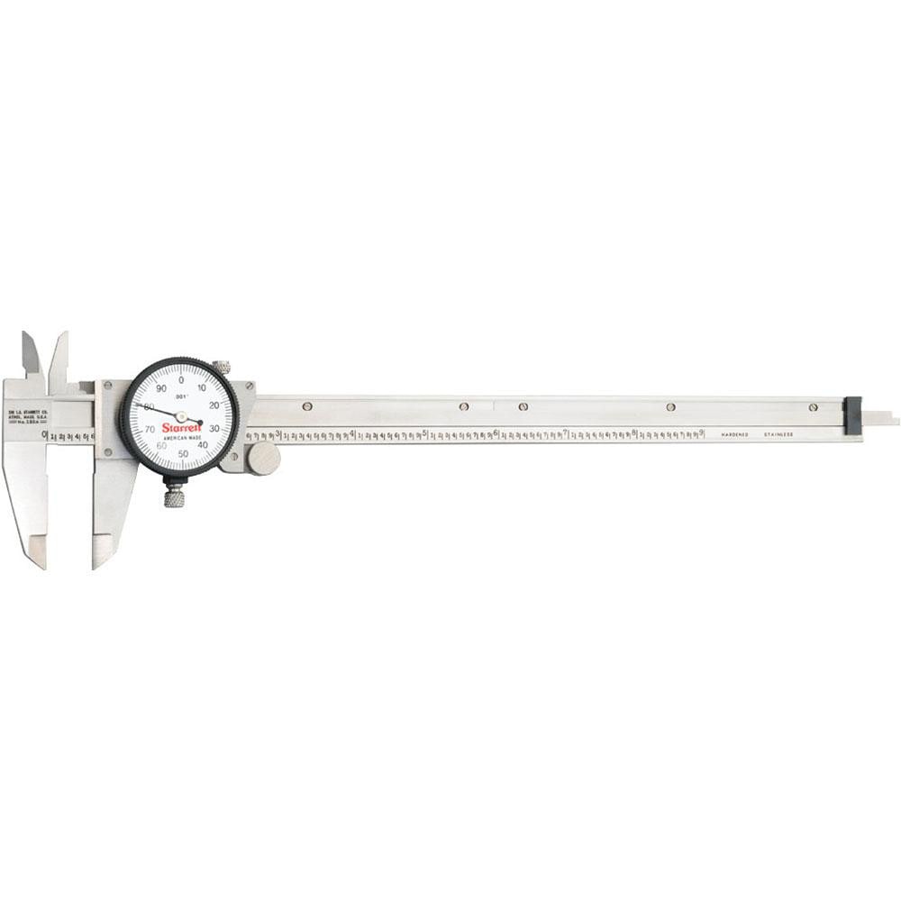 Starrett 64517 Dial Caliper: 9 Range, 0.001 Graduation, 0.1 per Revolution Image