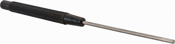 Pin Punch: 1/8" - 8" OAL, Steel